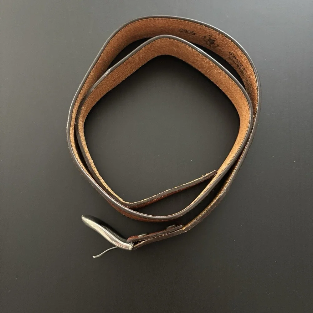 Silver Creek Collection Belt USA Made Brown Leather Western 36 Women's